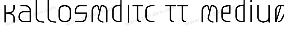 KallosMdITC TT Medium字体转换